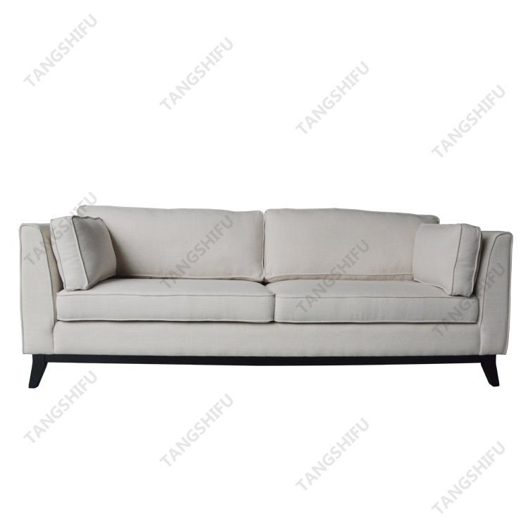 European style fabric single coach living room sofa