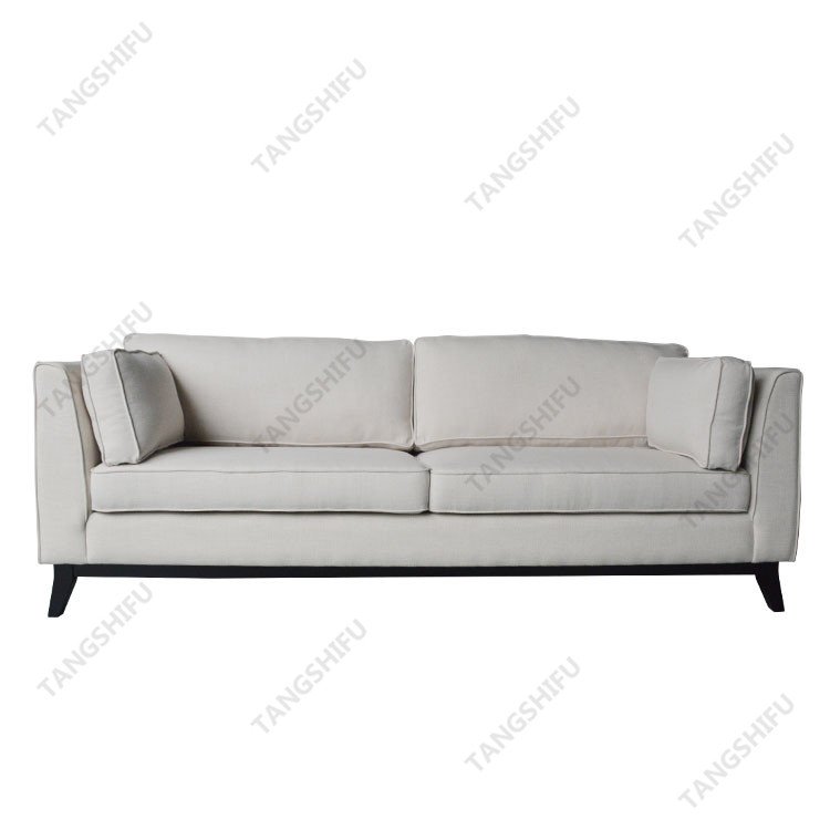 European style fabric single coach living room sofa