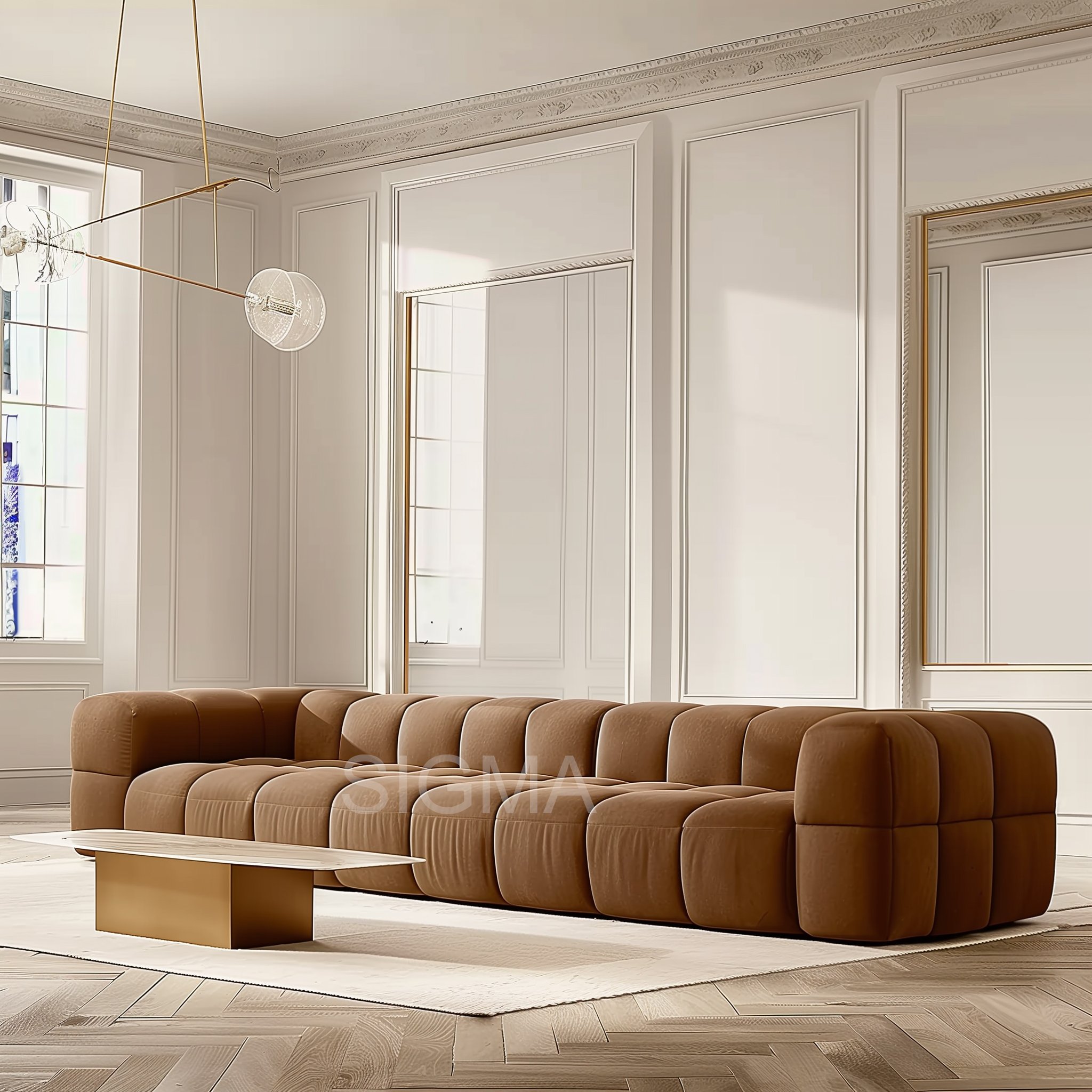 Modern modular sofa set living room furniture simple design Italian sofa high quality living room sofas
