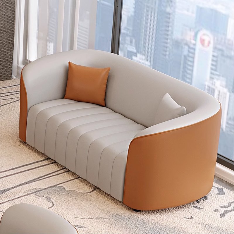 Simple modern style leather high quality sofa couch 3 seat popular home hotel restaurant furniture living room sofas