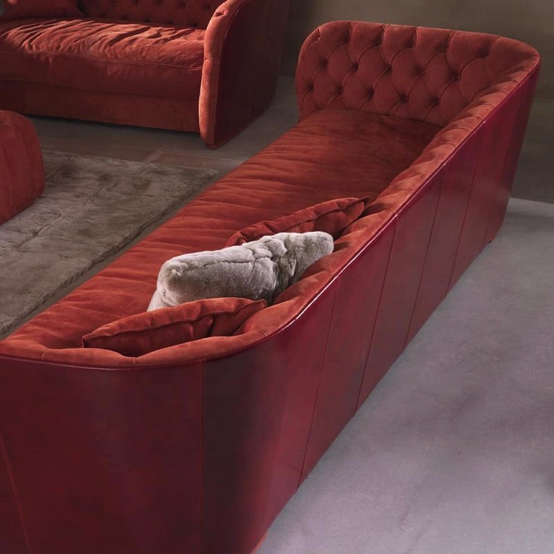 Living Room Sofa Hotel Room Top Grain Leather three Seat Sofa Living Room Sofa