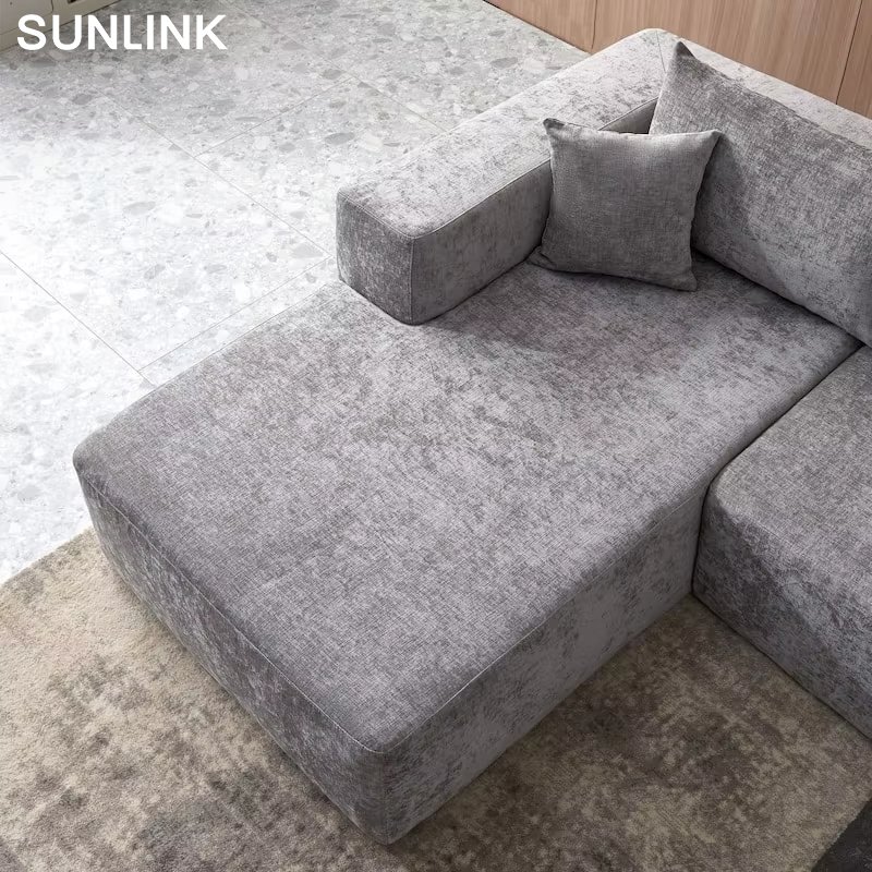 Living Room Compressed Sofa In Box Couches Modern Living Room Sofa Corduroy Fabric Sectional Compressed Vacuum Packed Sofa Set