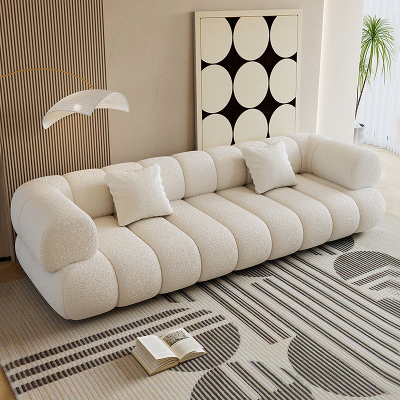 Modern Corner L Shape Luxury Couch Sitting Home Furniture Lounge Living Room Leisure Teddy velvet Modular Sectional Sofa Set