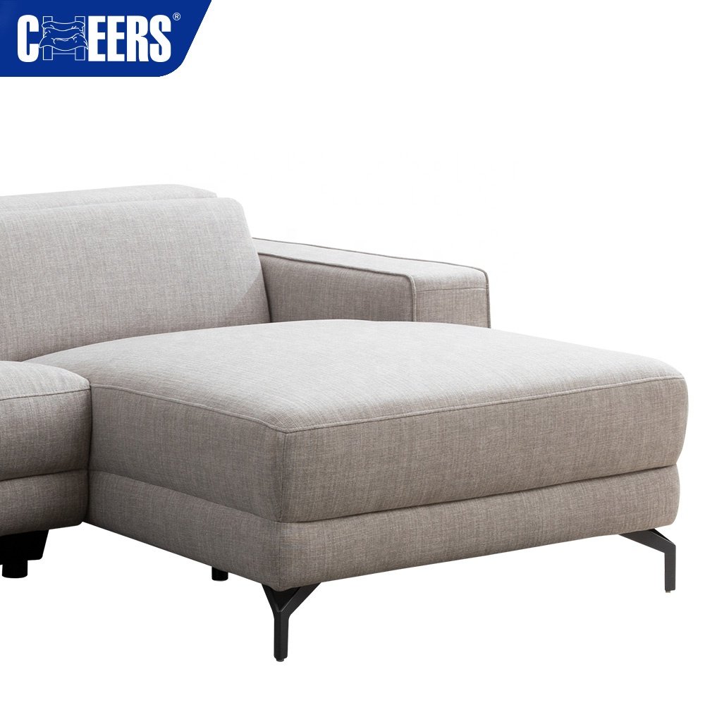 Fabric 3-Seat L-Shape Sectional Sofa Couch Set Modular Modern Living Room Sofa Sectional Reclinale Sofa Set with Chaise Lounge
