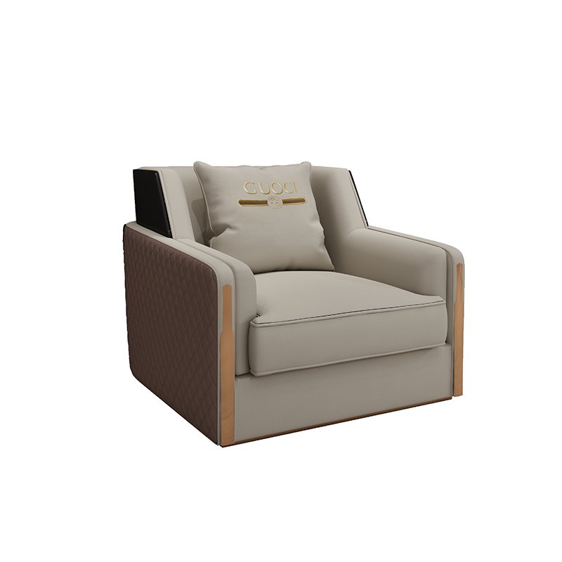 Luxury Sofa European Design Leather Sofa Set High-end Wooden Furniture Hotel Villa Living Room Furniture