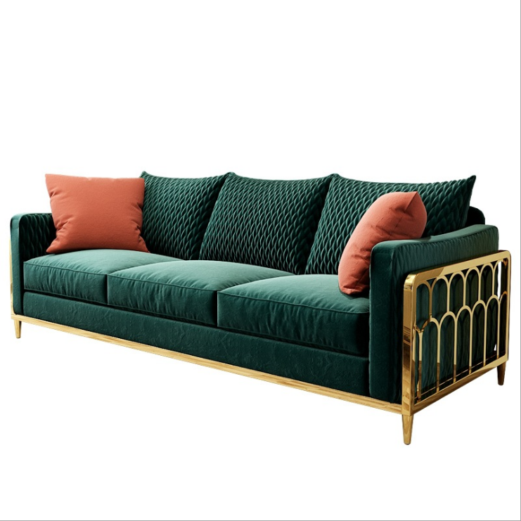 Modern style wooden sofa set designs latest home living room furniture sofa set