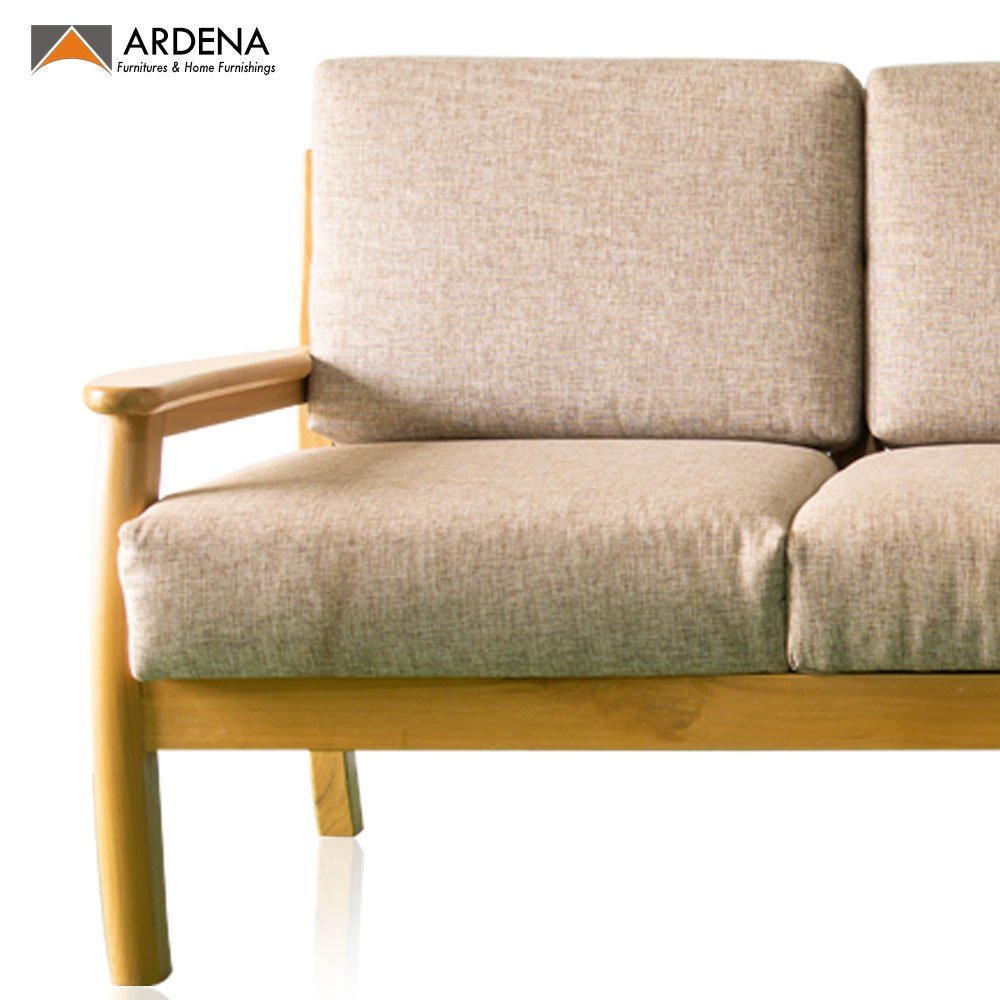 Wood Living Room Sofa Home Furniture Customized Wooden Sofa with Wood Frame 3 Seat Mid Century Style Solid Sofas Modernos ARDENA