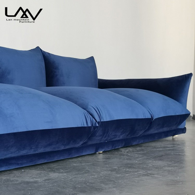 Italian Minimalism Design multi-seat living room sandbag sofa hotel comfortable lazy full marenco sofa
