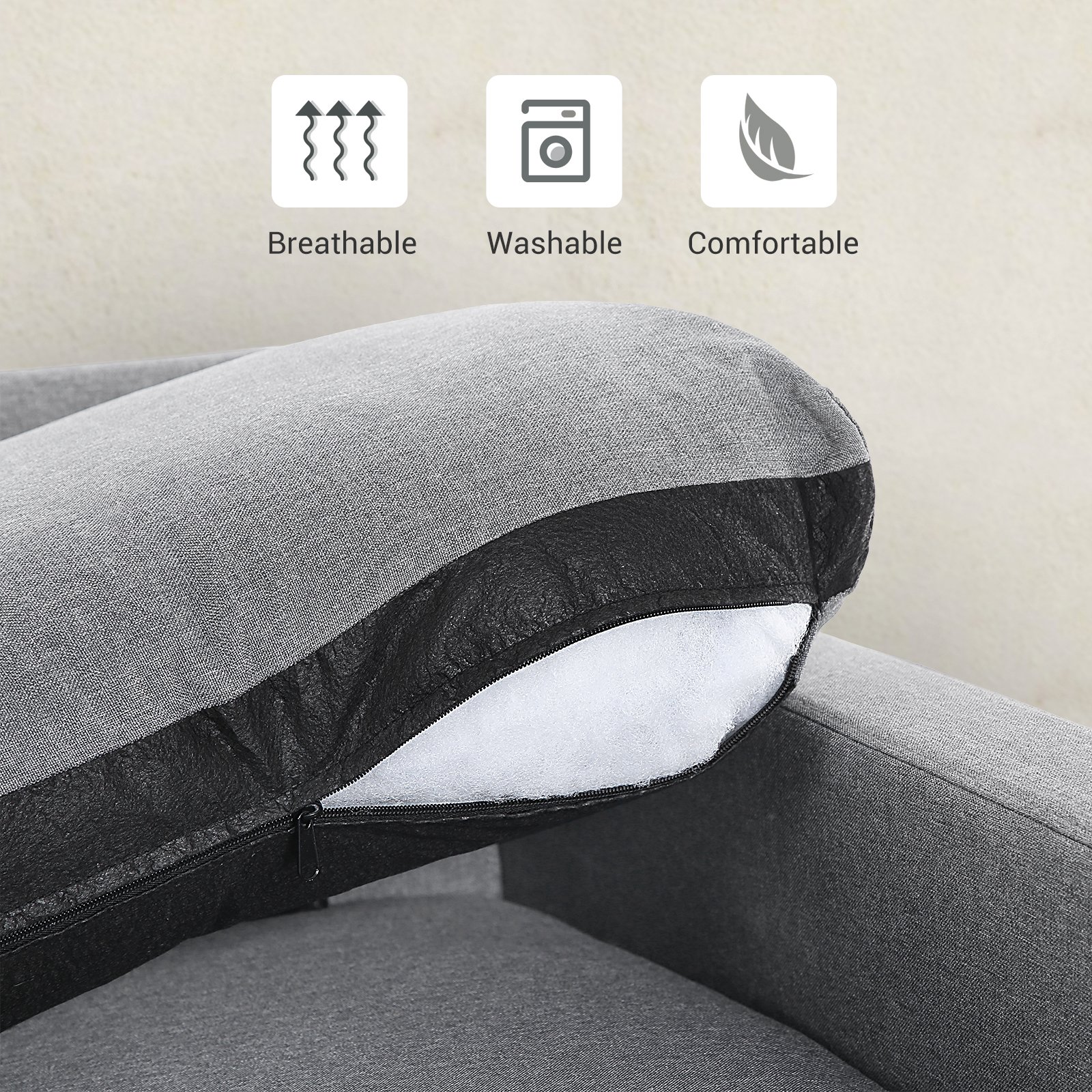 VASAGLE Century contemporary sofas modern furnitures house sofa sectional Living room sofa