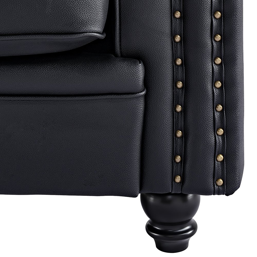 Italian Customized Luxury Villa Living Room High Elasticity Sofas Modern Genuine Leather Vintage Sofa
