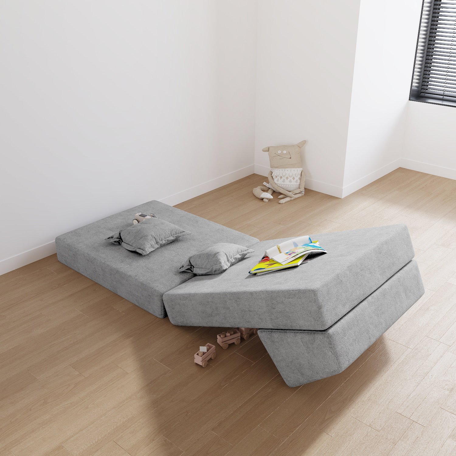 SAIEN Manufacturer Living Room Sofas Micro-suede Fabric Sectional Design Lounge Couch 3-Pieces L shape Modular Sofa