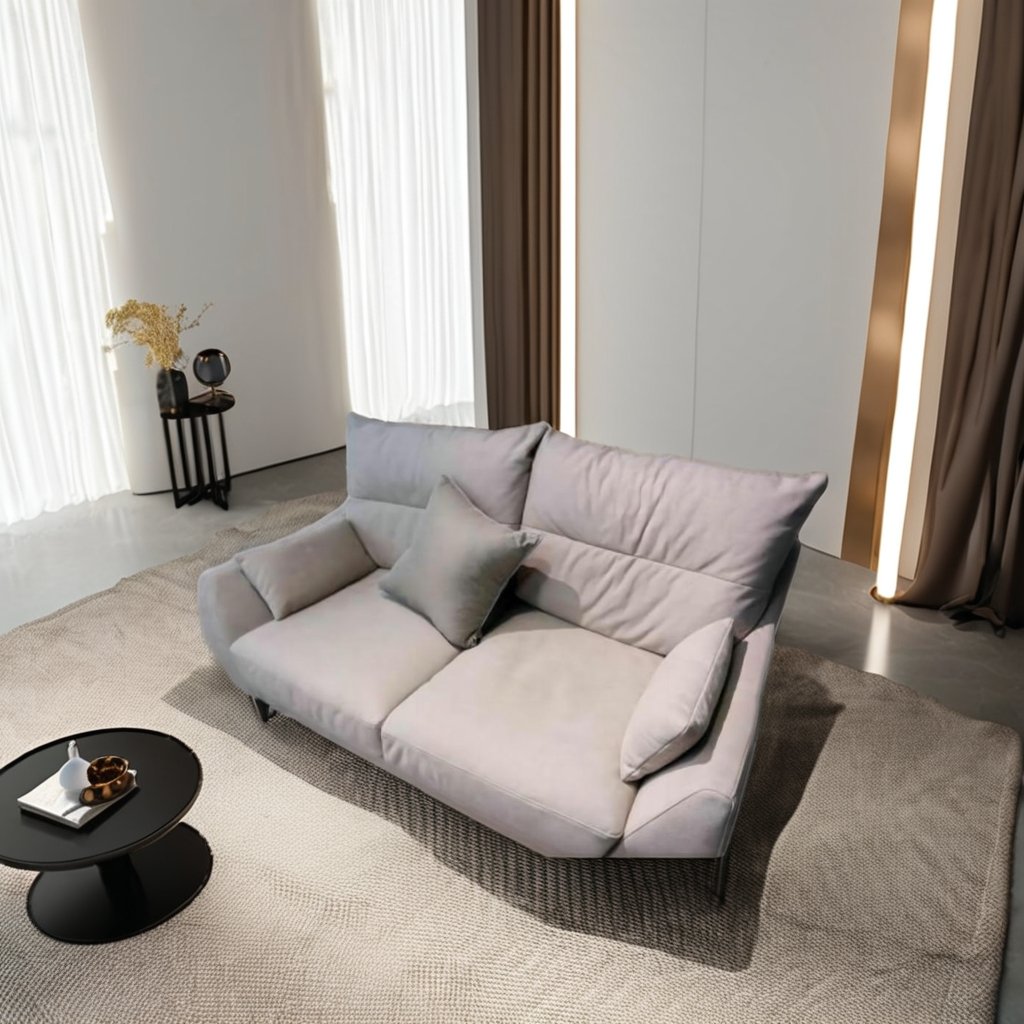 Living Room Furniture Design Leathaire fabrics 2 Seater Sofa Modern Hotel leathaire fabrics Luxury Modern Living Room Sofas