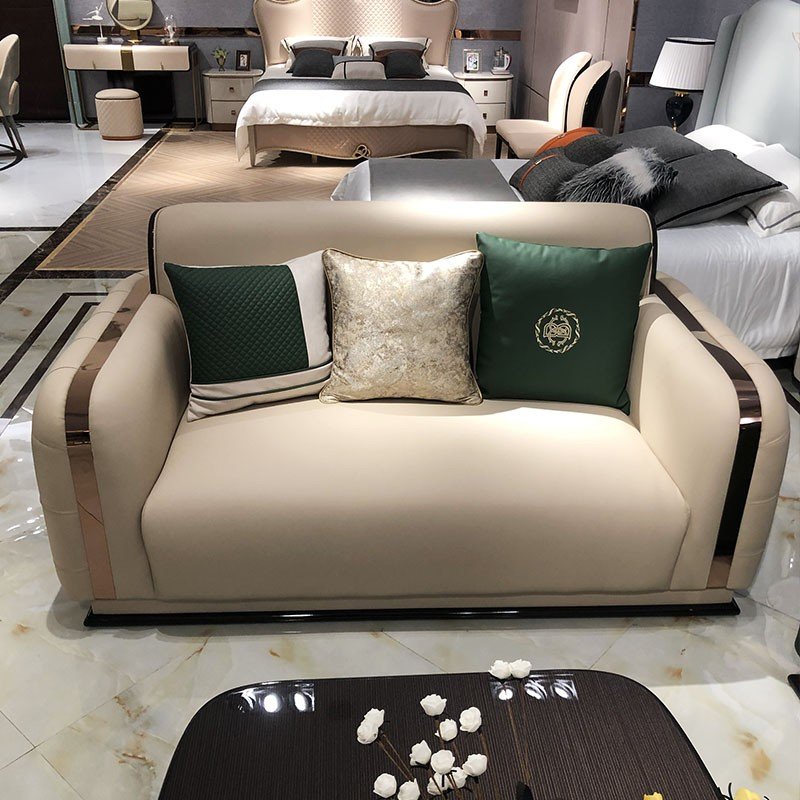 Villa Three Light Luxury Sofa Luxury Italian Living Room Sofa Furniture Set Modern Sofa Designer Combination
