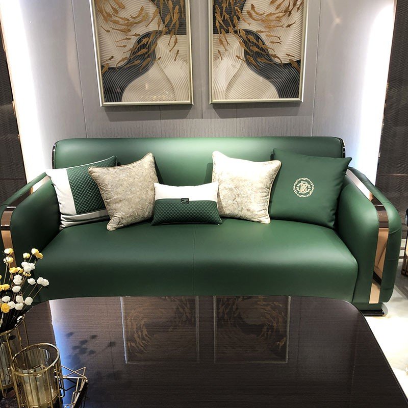 Villa Three Light Luxury Sofa Luxury Italian Living Room Sofa Furniture Set Modern Sofa Designer Combination