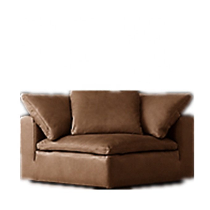 Leisure modular leather sofa comfortable durable deep sofa contemporary living room sofas