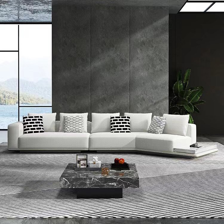 Contempo leather italian furniture modern sofa set high quality sofa set designs modern l shape sofa