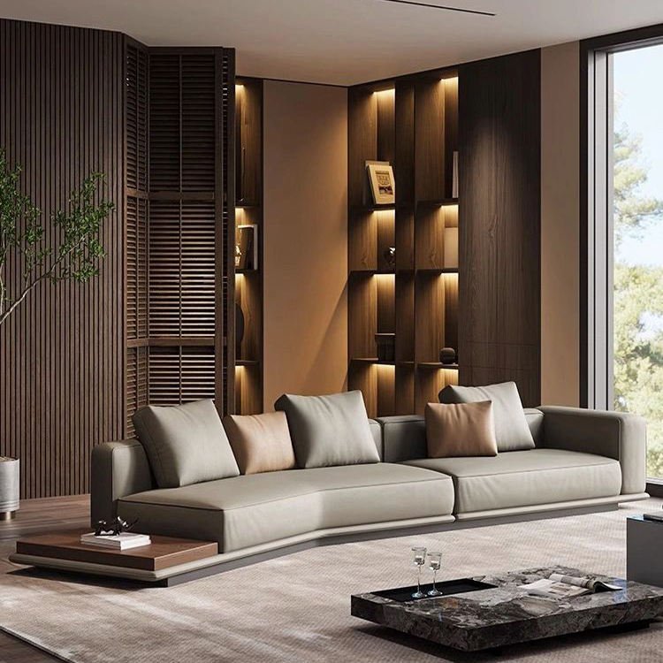 Contempo leather italian furniture modern sofa set high quality sofa set designs modern l shape sofa