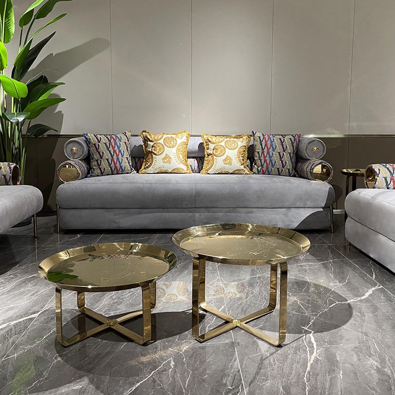 High-end Luxury couch sofa set furniture Italian modern living room sectional sofas