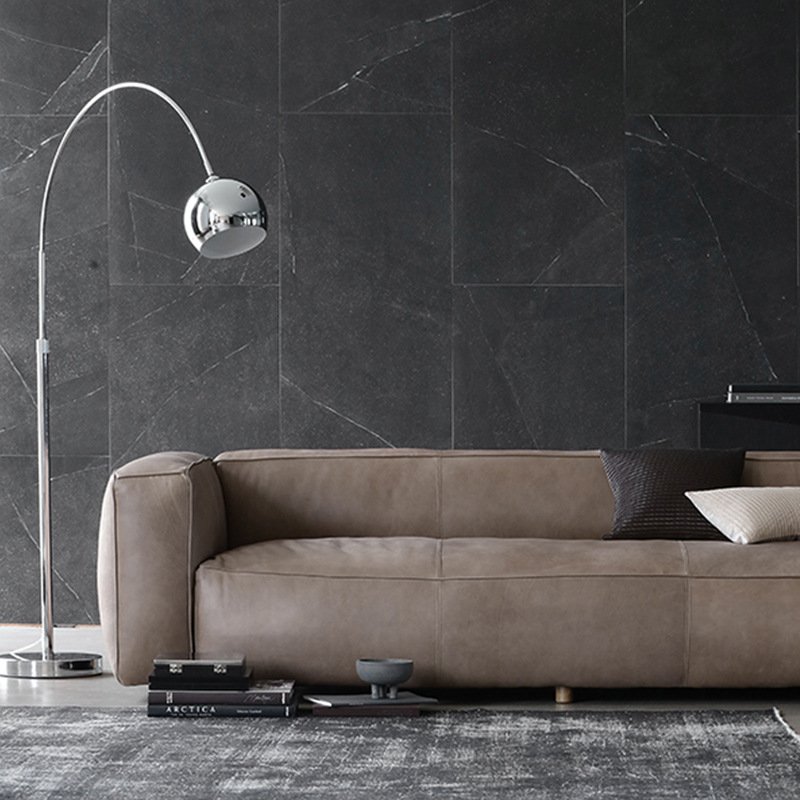 Customized Classic living room hotel furniture genuine leather sofa full top grain leather vintage sofa for hotel