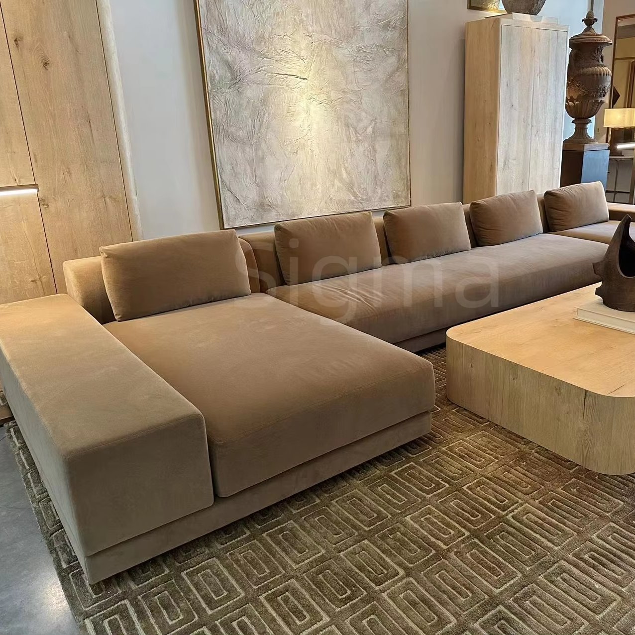 Sigma High End Living Room Sofas Set Indoor Furniture Arm sofa For Sale living room furniture
