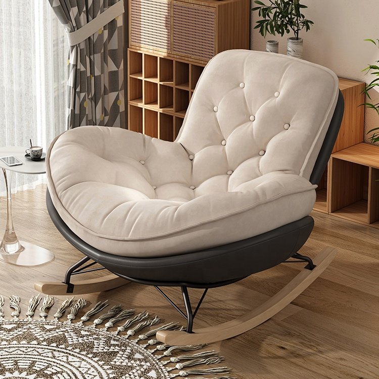 Luxury Sofas Rocking Leather Velvet Wood Nordic Office Hotel Chair Modern Home Couch Sectional Living Room Sofas Set Furniture