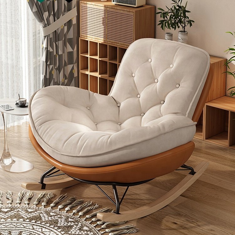 Luxury Sofas Rocking Leather Velvet Wood Nordic Office Hotel Chair Modern Home Couch Sectional Living Room Sofas Set Furniture