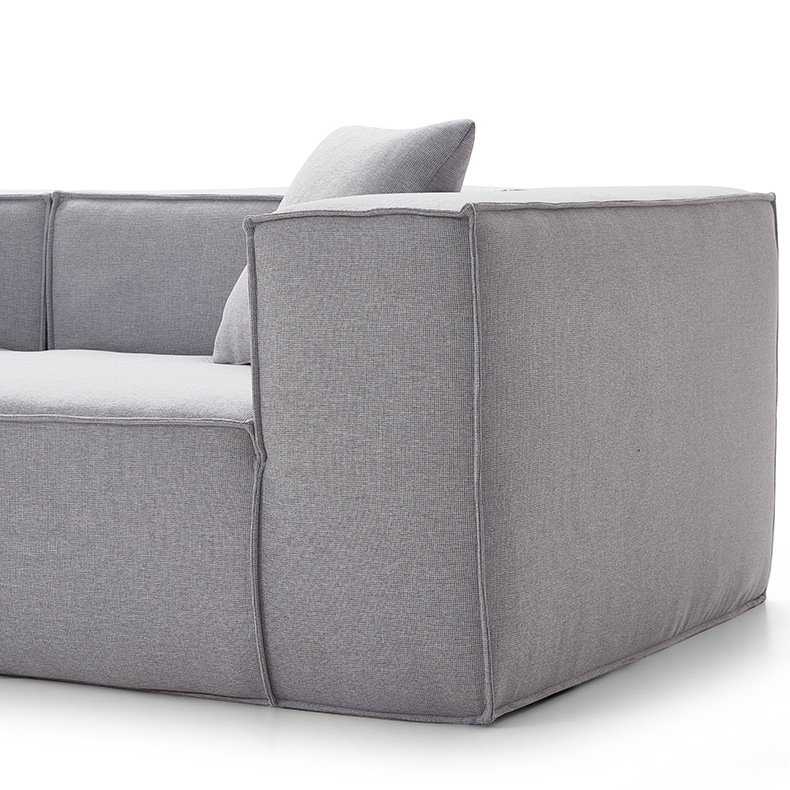 Vacuum Compressed Sofa Home Furniture Living Room Sofa Filling High Density Foam 6 Seats Washable Fabric Sofa Set