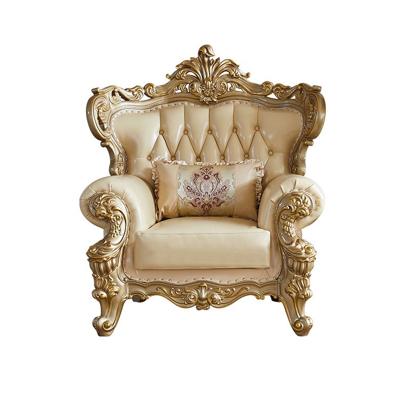 High End Royal Sofas Elegant Luxury Genuine Sofa Home Furniture European Living Room Design Lounge Couch Sets 7 Seater Sofa Set