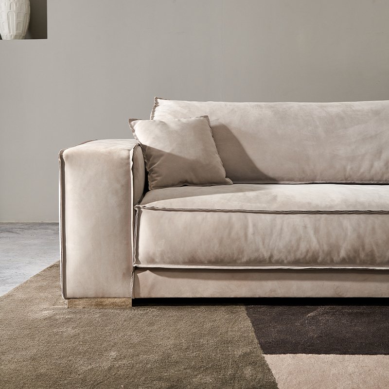 OKF One stop customization corner sofa leathaire fabric simple modern villa living room sofas italian modular sectional sofa