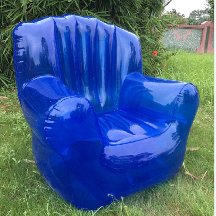 Living Room Furniture Plastic Sofa Inflatable Saving Space Sofa For Leisure Facilities