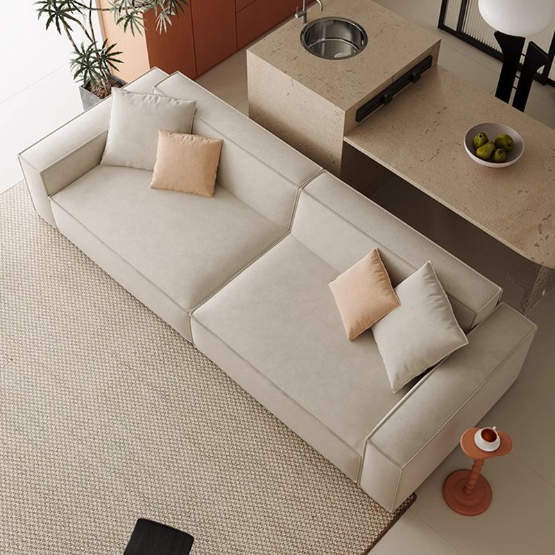 Factory The Latest Design Linen Fabric Sofa Set Color Can Be Customized Living Room Sofa Cube Modular Sofa