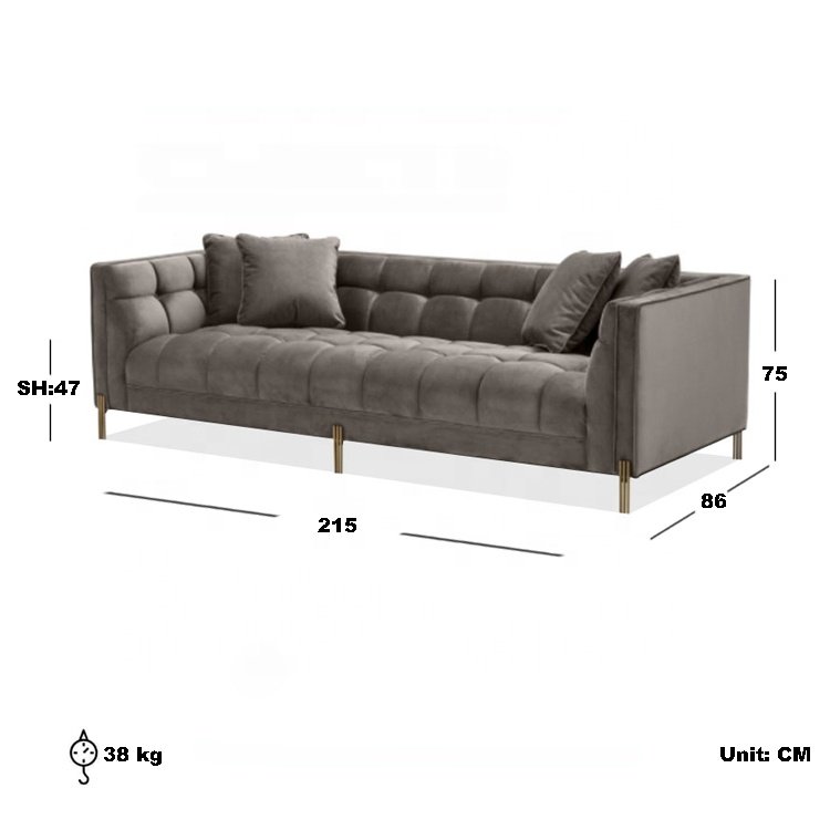 ATUNUS easy and convenient Feather nordic modular Sectional Sofa Living Rooms Comfortable White Couch With Chaise