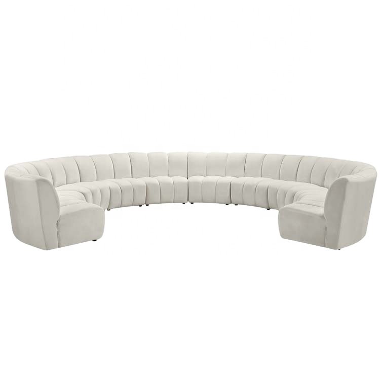 ATUNUS easy and convenient Feather nordic modular Sectional Sofa Living Rooms Comfortable White Couch With Chaise