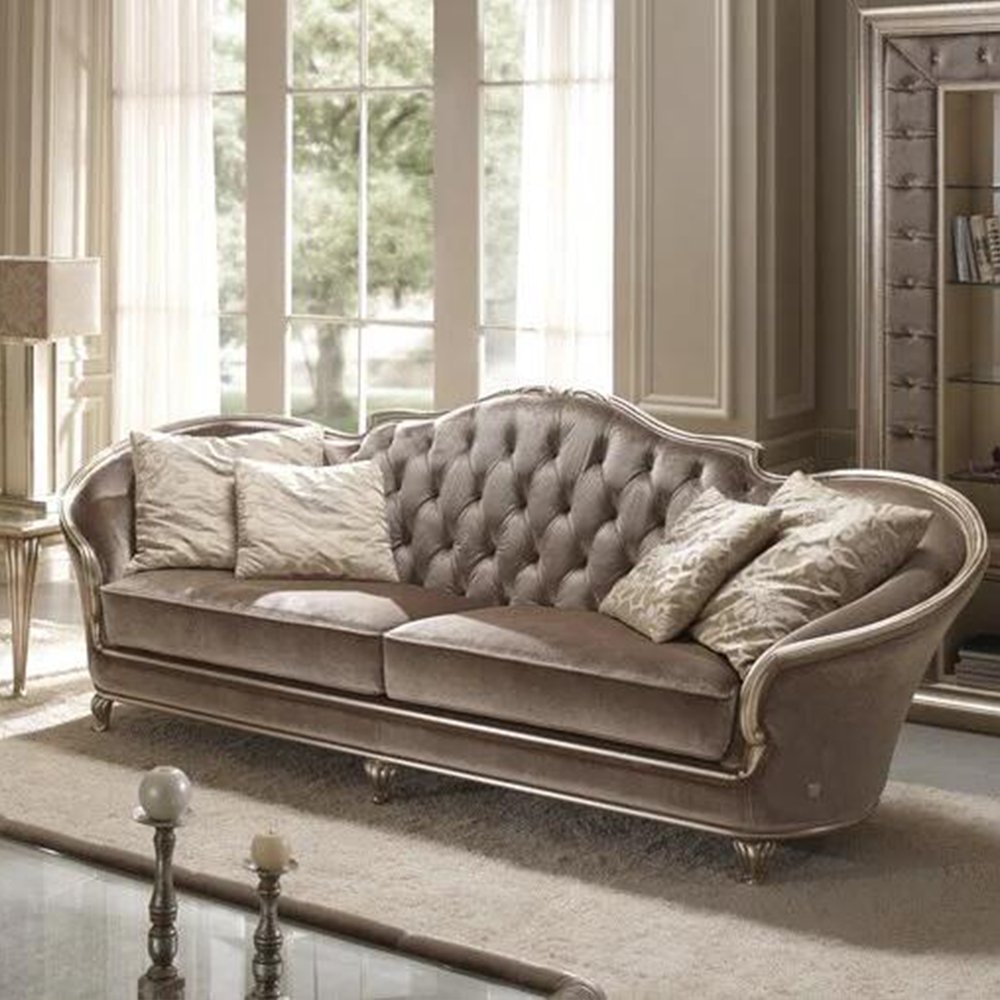 Luxury Custom European Modern Sofa set Home Furniture fabric upholstery Living Room Sofas