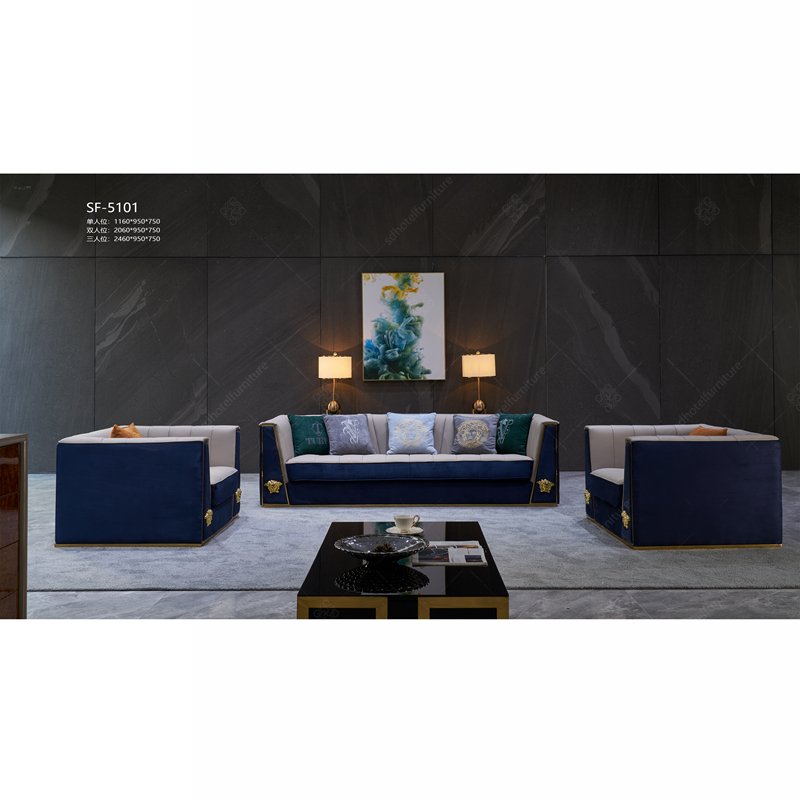 2021 Foshan Modern Hotel Furniture Luxury Living Room Sofa Design with Superb Quality