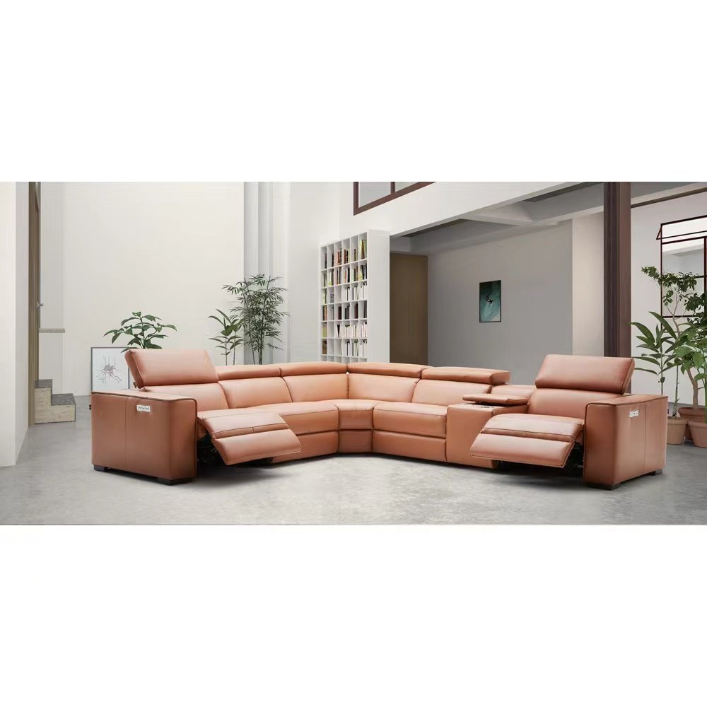 2024 new Modern electric leather sofa luxury living room furniture recliner sofa set office Adjustable functional power sofa