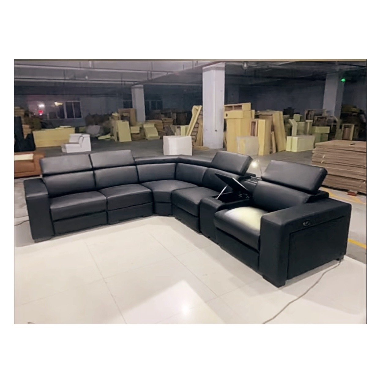 2024 new Modern electric leather sofa luxury living room furniture recliner sofa set office Adjustable functional power sofa