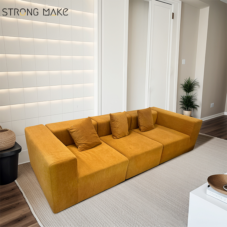 Compression Sofa Set Home Furniture Lounge Suite Modern Luxury Minimalist 3 Seater White Couch Living Room Sofa