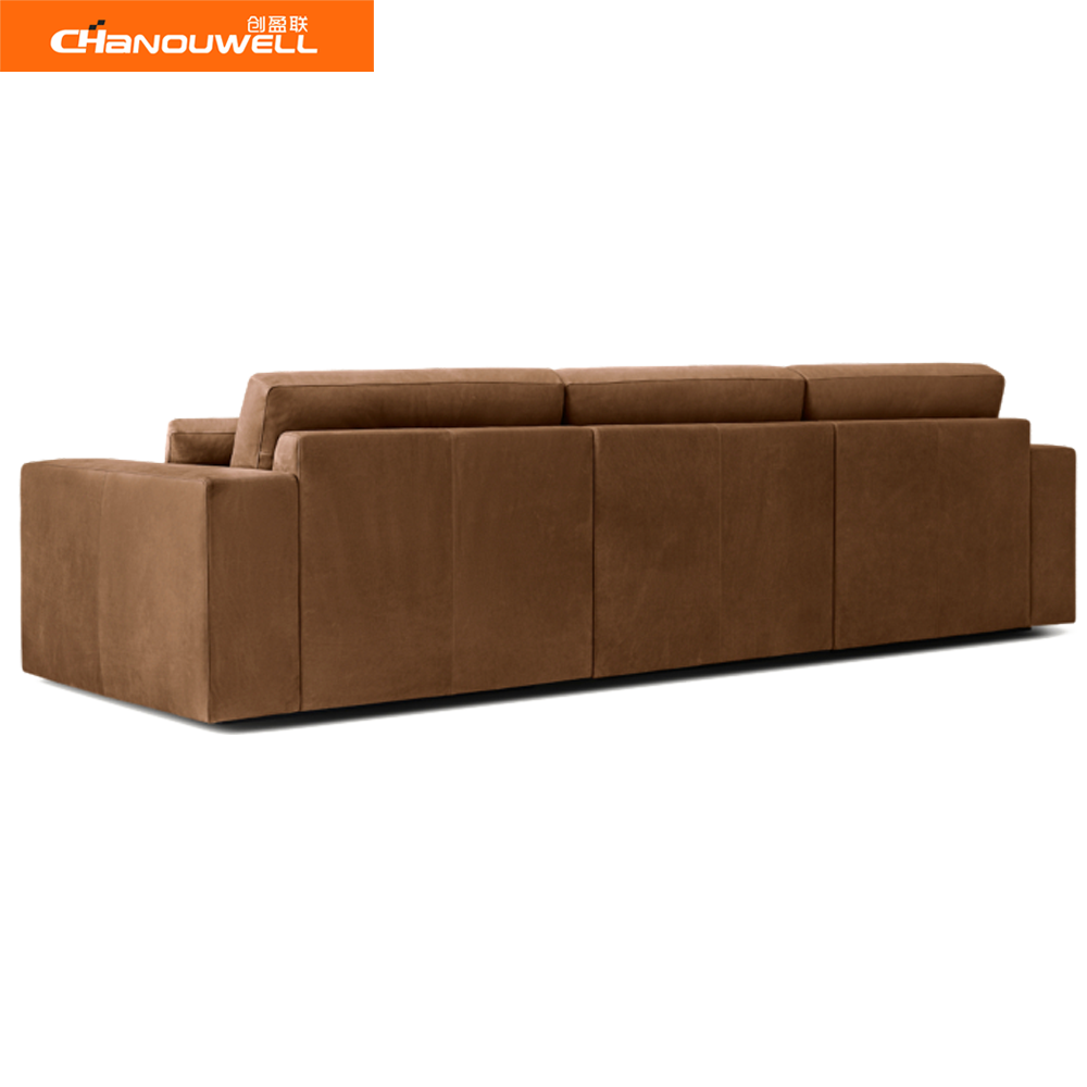 2024 Modern Design Comfortable Indoor Furniture High End Living Room Sofa Reclining Leather 3 Seater Sofas