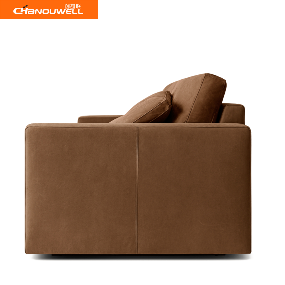 2024 Modern Design Comfortable Indoor Furniture High End Living Room Sofa Reclining Leather 3 Seater Sofas