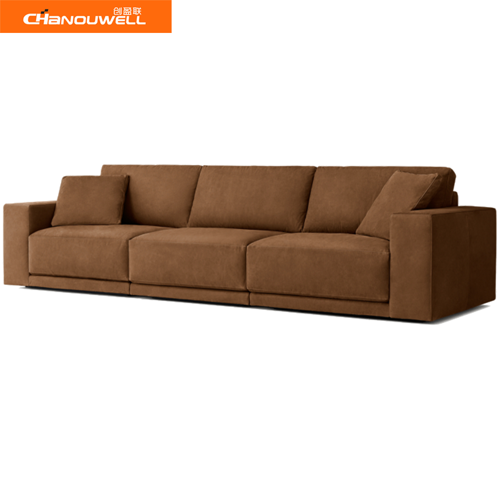 2024 Modern Design Comfortable Indoor Furniture High End Living Room Sofa Reclining Leather 3 Seater Sofas