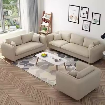 Moredesign Modern Designs Home Furniture Set 3 Seat Couch Velvet Metal leather Sectional Living Room Sofa