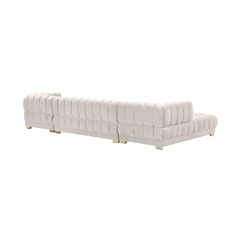 Winforce Wholesale Living Room Furniture Tufted U Shape Luxury Sofa Set Fabric Indoor Sofa Couch Chesterfield Sectional Sofa