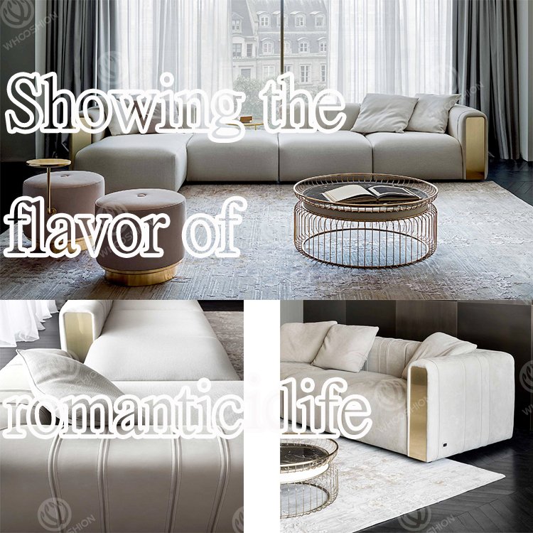 Italian style modern couch royal living room sofas American home lounge furniture leather sofa set luxury