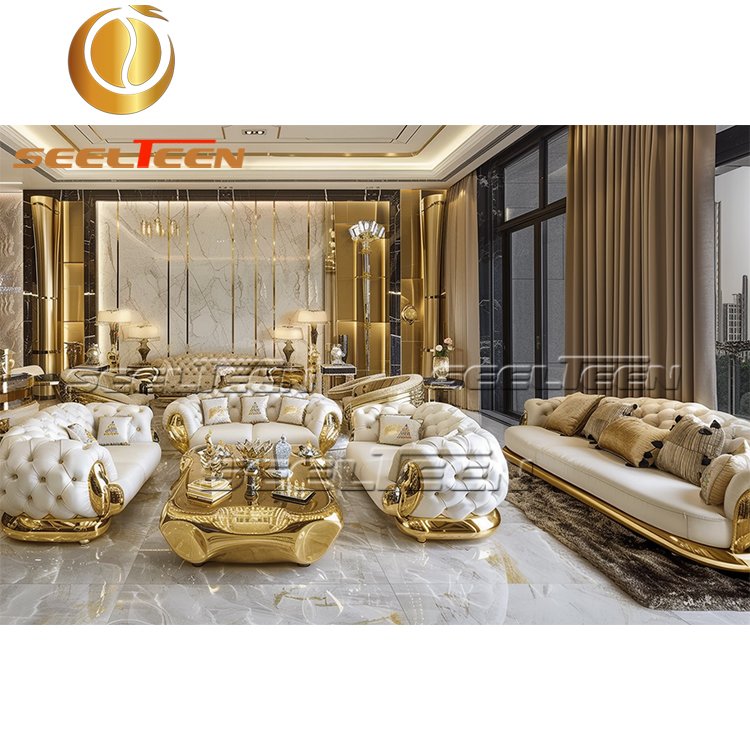 Seelteen Furniture Design Hotel Elegant Living Room Furniture Sofa Sets