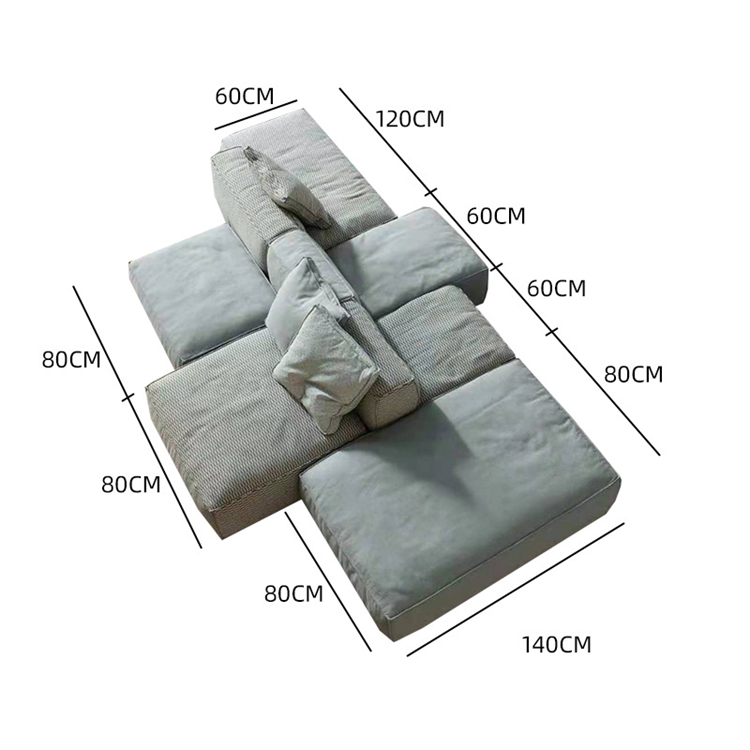 soffa blue couch set 7 seater sectionals sofas living room furniture modern