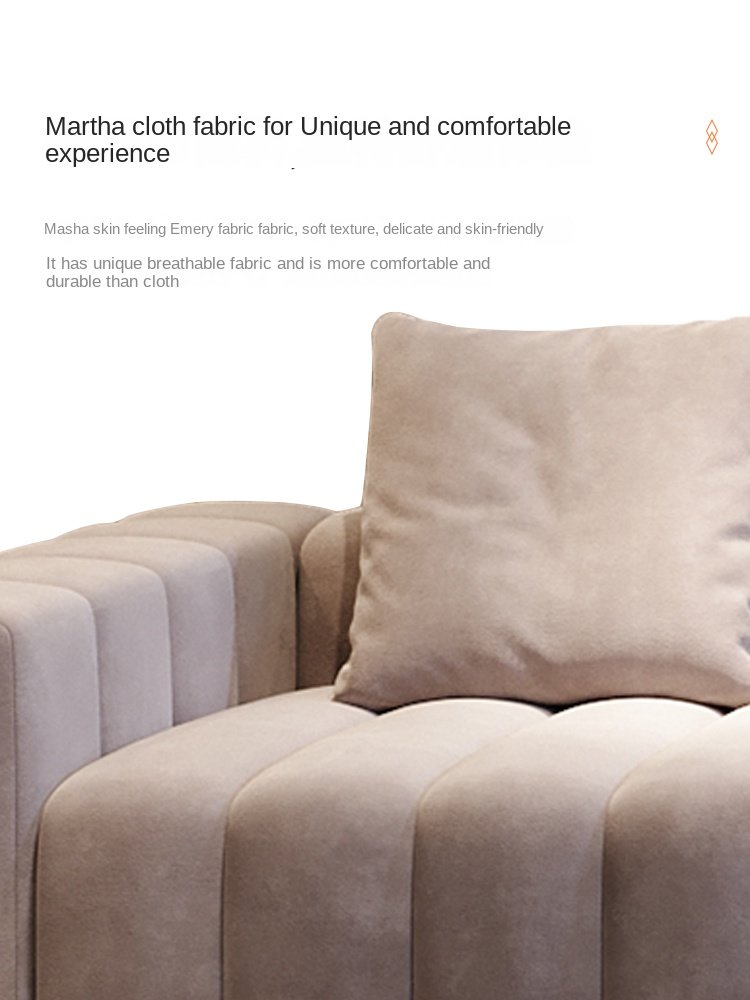 Living Room Sofas Italian light luxury modern simple fabric sofa Nordic corner living room sofa