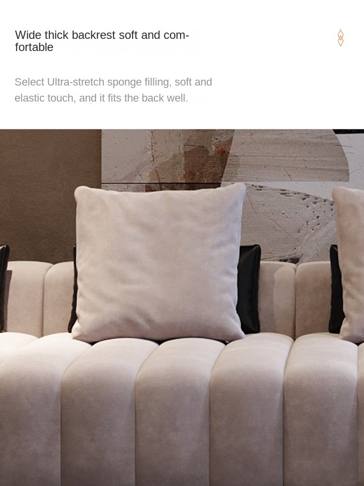 Living Room Sofas Italian light luxury modern simple fabric sofa Nordic corner living room sofa