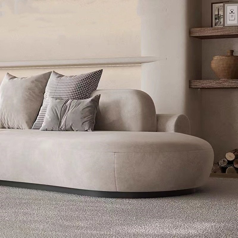 Modern Semicircle Home Sofa Hotel Lobby Office Reception Sofa Living Room Moon Shape Circle Sofa 6 Seat Big Couch