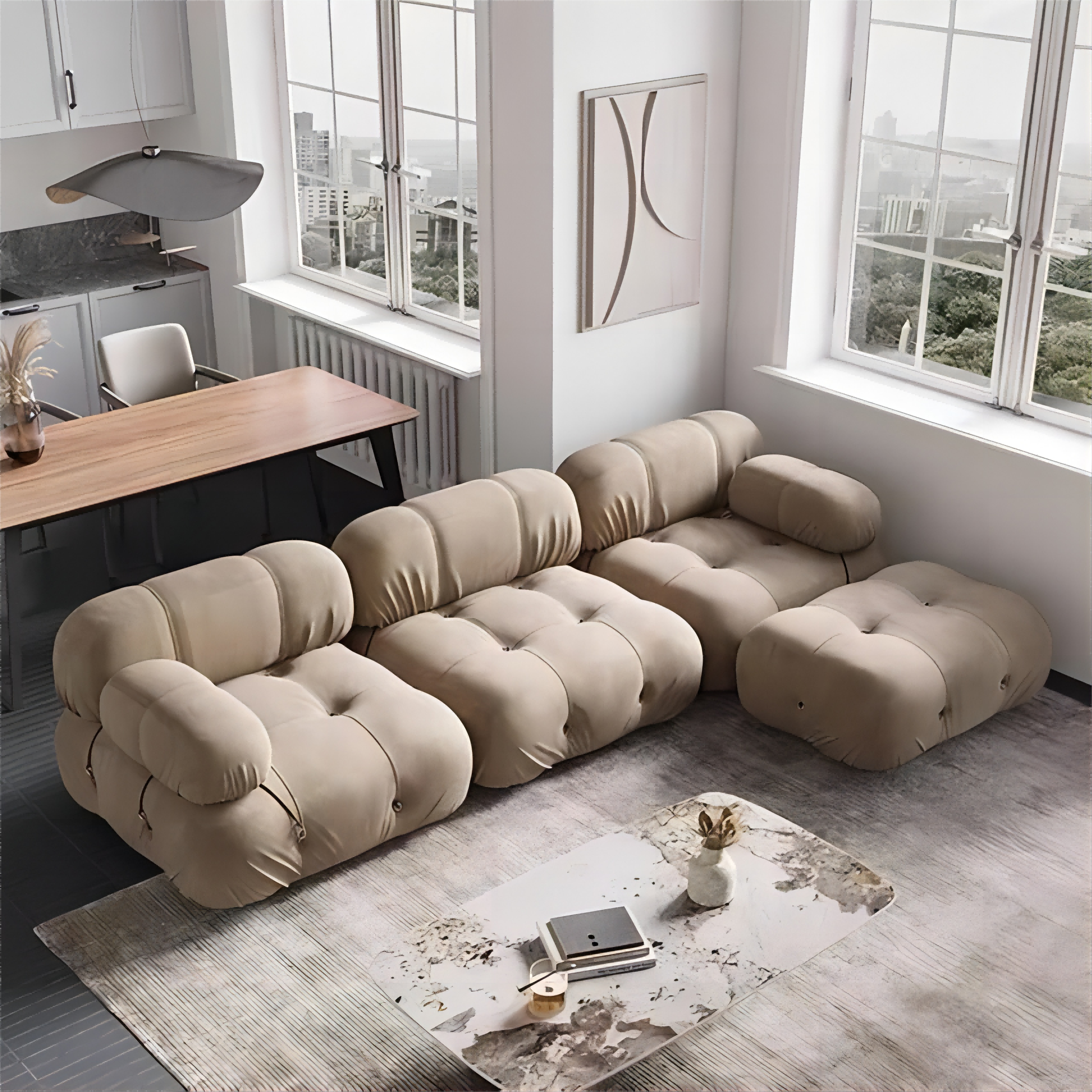 Indoor Living Room Sofas Mario Bellini Modular Sofa